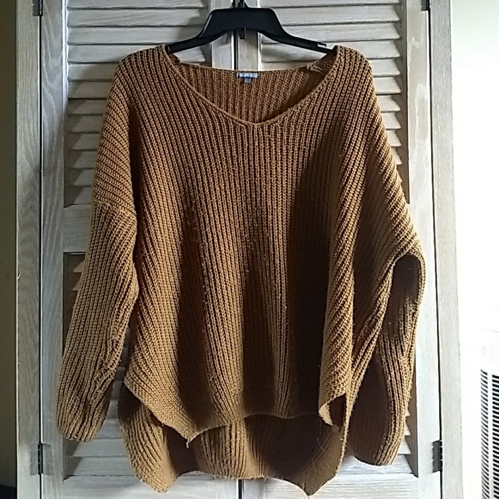 Burnt orange sweater